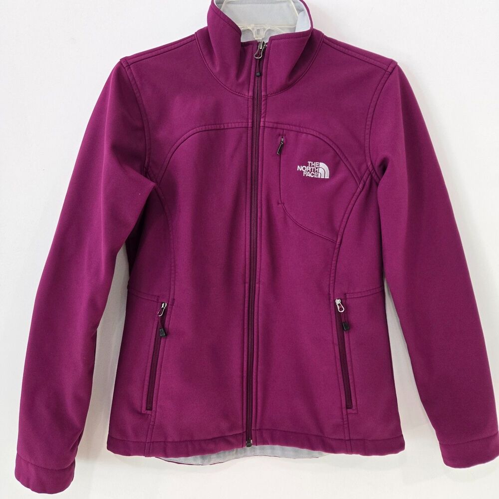 THE NORTH FACE Womens Apex Bionic Soft Shell Jacket Size S Fucsia full zip C771